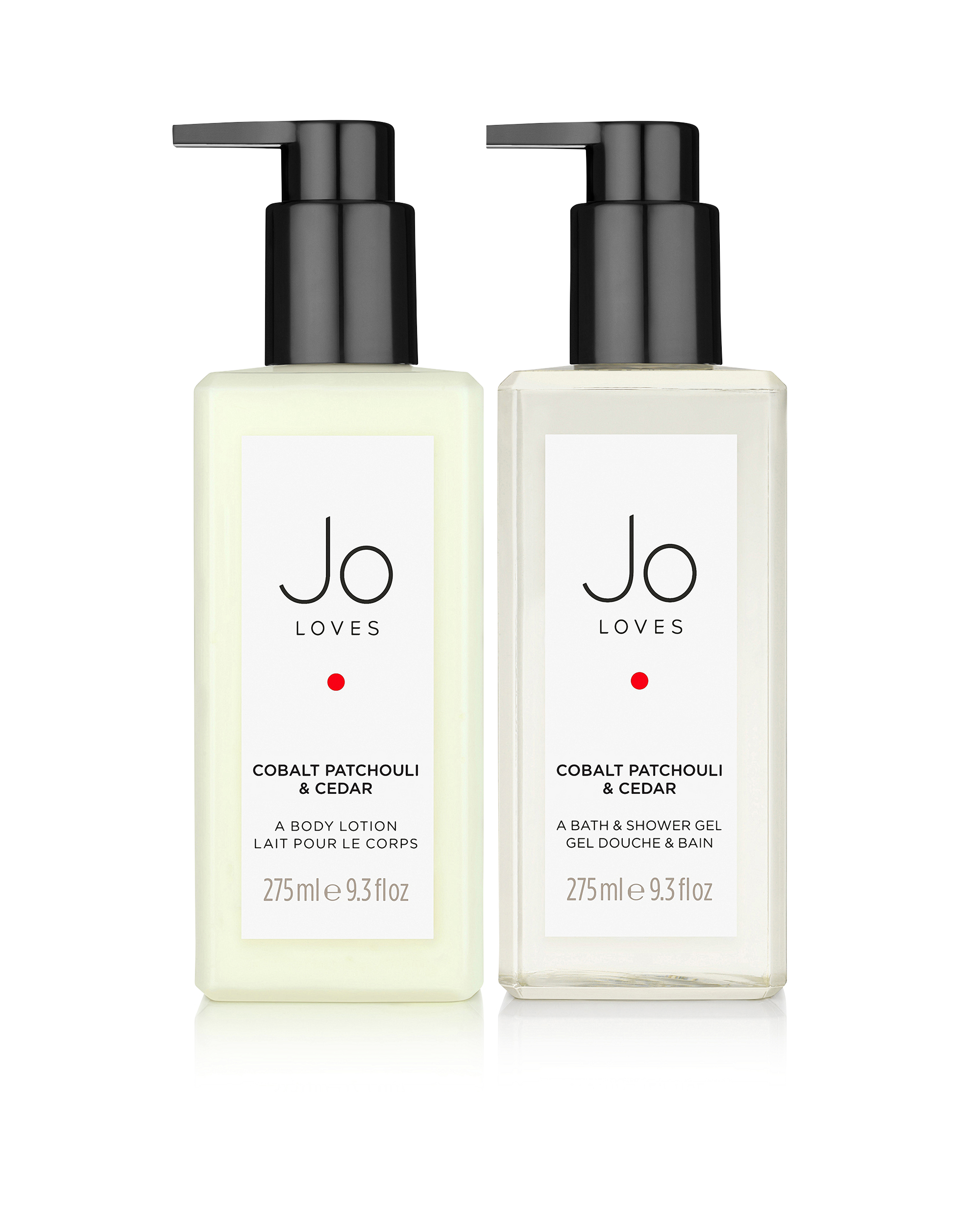 Cobalt Patchouli & Cedar Bath & Shower Gel and Lotion Set (275ml + 275ml)