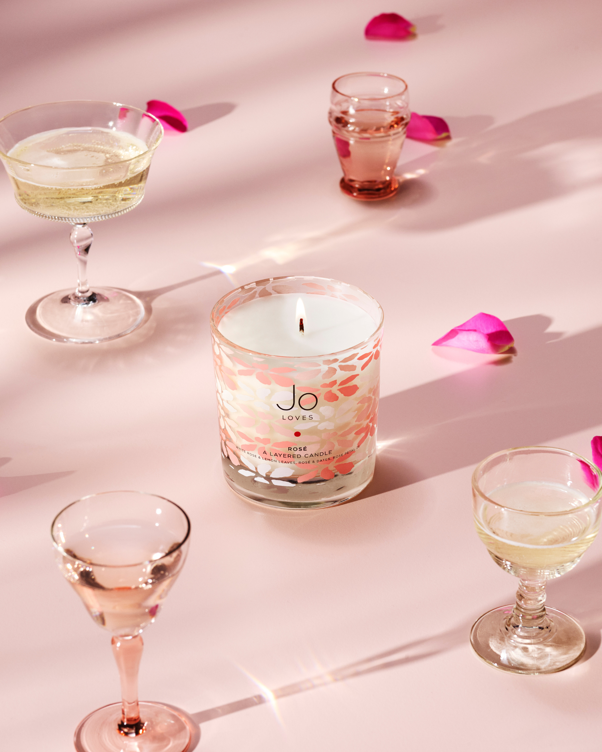 Rosé Layered Candle (250g)