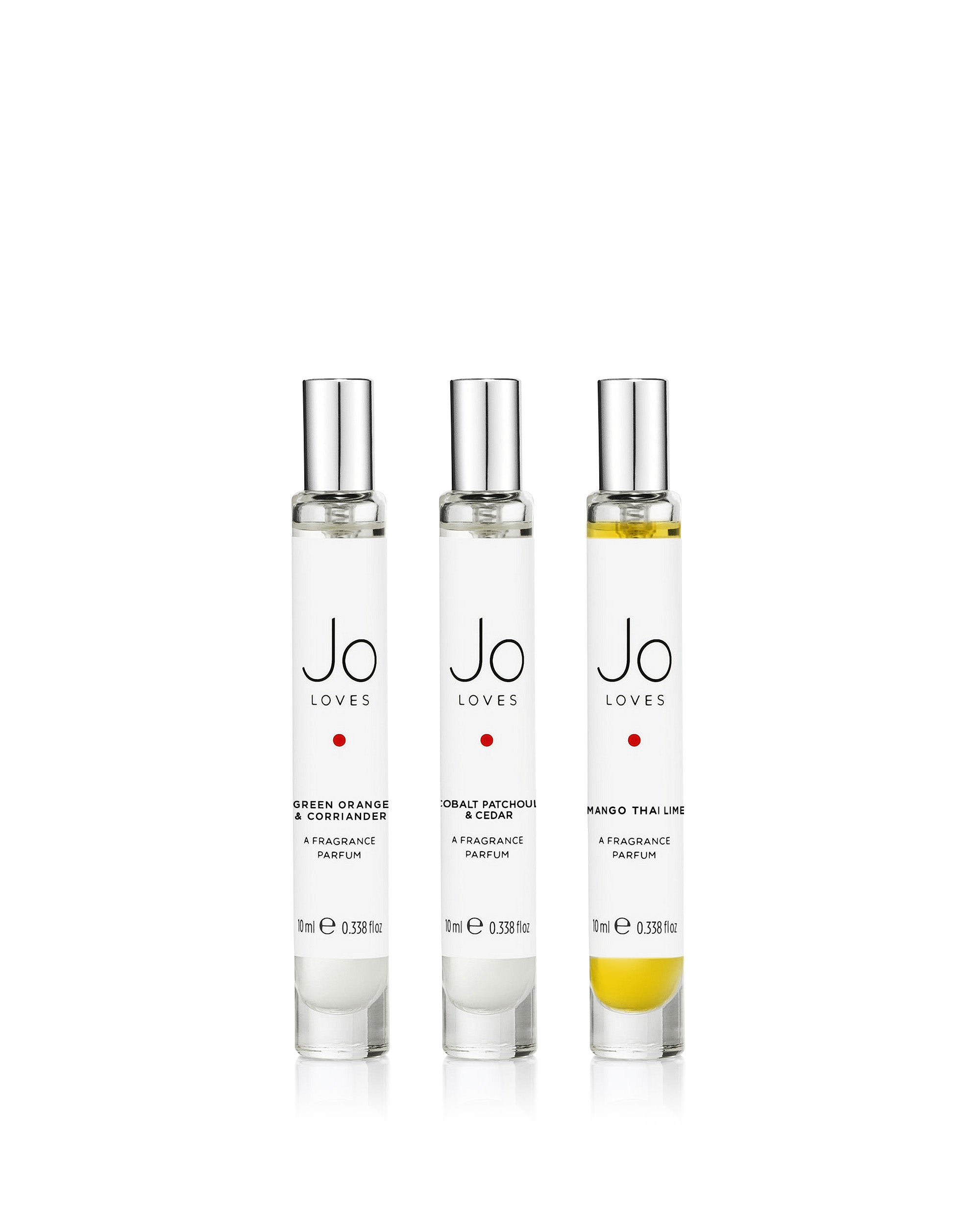 Fragrance Trio: Mango Thai Lime, Cobalt Patchouli & Cedar + Green Orange & Coriander (3x10ml)