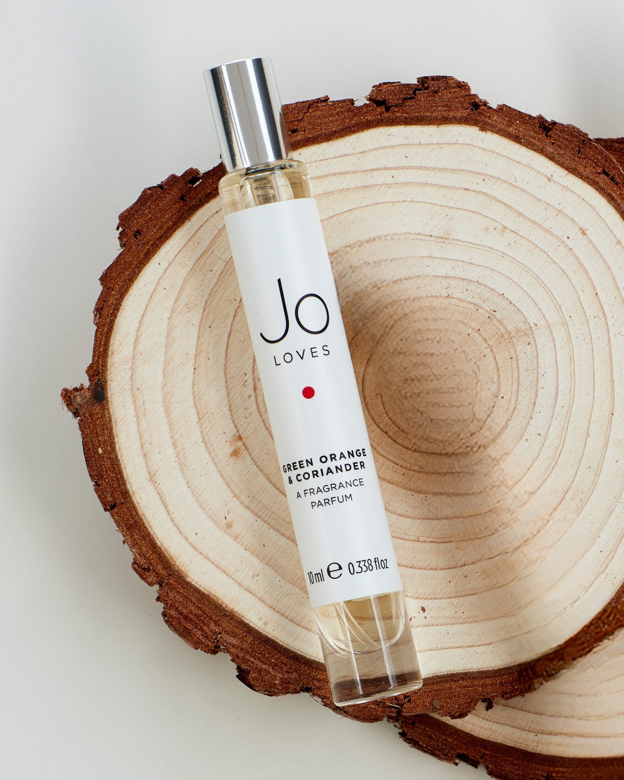 Green Orange & Coriander A Fragrance 10ml, Jo by Jo Loves A Bath Cologne 200ml, Jo by Jo Loves A Hand Cream 50ml, and Eucalyptus & Cedar Woods A Home Candle 185g - SAC